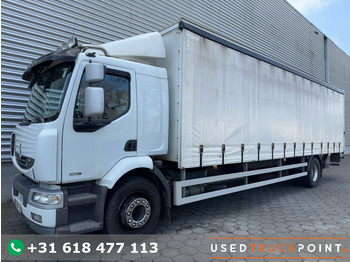 Curtainsider truck RENAULT Midlum 300