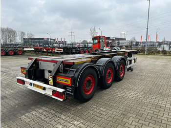 Container transporter/ Swap body semi-trailer Burg 20FT ADR (EX/II, EX/III, FL, AT), empty weight: 3.690kg, SAF INTRADISC, 2x liftaxle, ALCOA, NL-Chassis, APK/ADR: 05-2025: picture 3