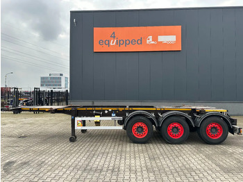 Container transporter/ Swap body semi-trailer Burg 20FT ADR (EX/II, EX/III, FL, AT), empty weight: 3.690kg, SAF INTRADISC, 2x liftaxle, ALCOA, NL-Chassis, APK/ADR: 05-2025: picture 2