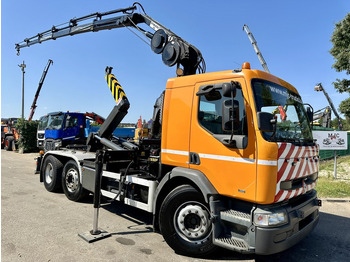 Hook lift truck RENAULT Premium 340