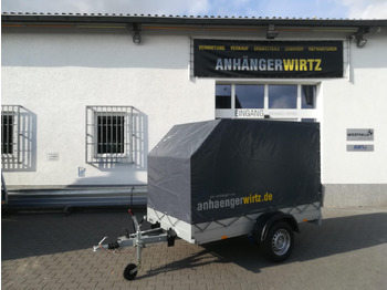 Car trailer Aluliner Planen Anhänger GTB 1200 251x126x150cm +Hochplane grau schräg (S) 1200kg: picture 4