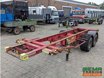 Container transporter/ Swap body semi-trailer Krone SZC 20FT 2-Assen ROR - STEEL Suspension - DOUBLE tires - DrumBrakes (O1916): picture 4