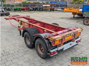 Container transporter/ Swap body semi-trailer Krone SZC 20FT 2-Assen ROR - STEEL Suspension - DOUBLE tires - DrumBrakes (O1916): picture 3