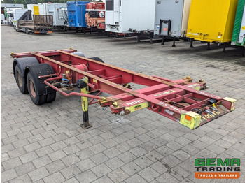 Container transporter/ Swap body semi-trailer Krone SZC 20FT 2-Assen ROR - STEEL Suspension - DOUBLE tires - DrumBrakes (O1916): picture 2