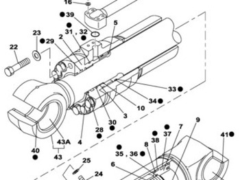 Hydraulic cylinder CASE