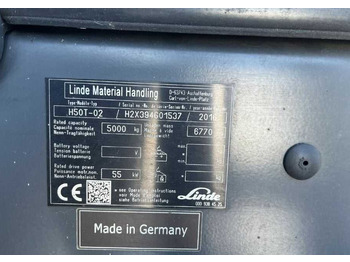 LPG forklift Linde H50T-02: picture 3