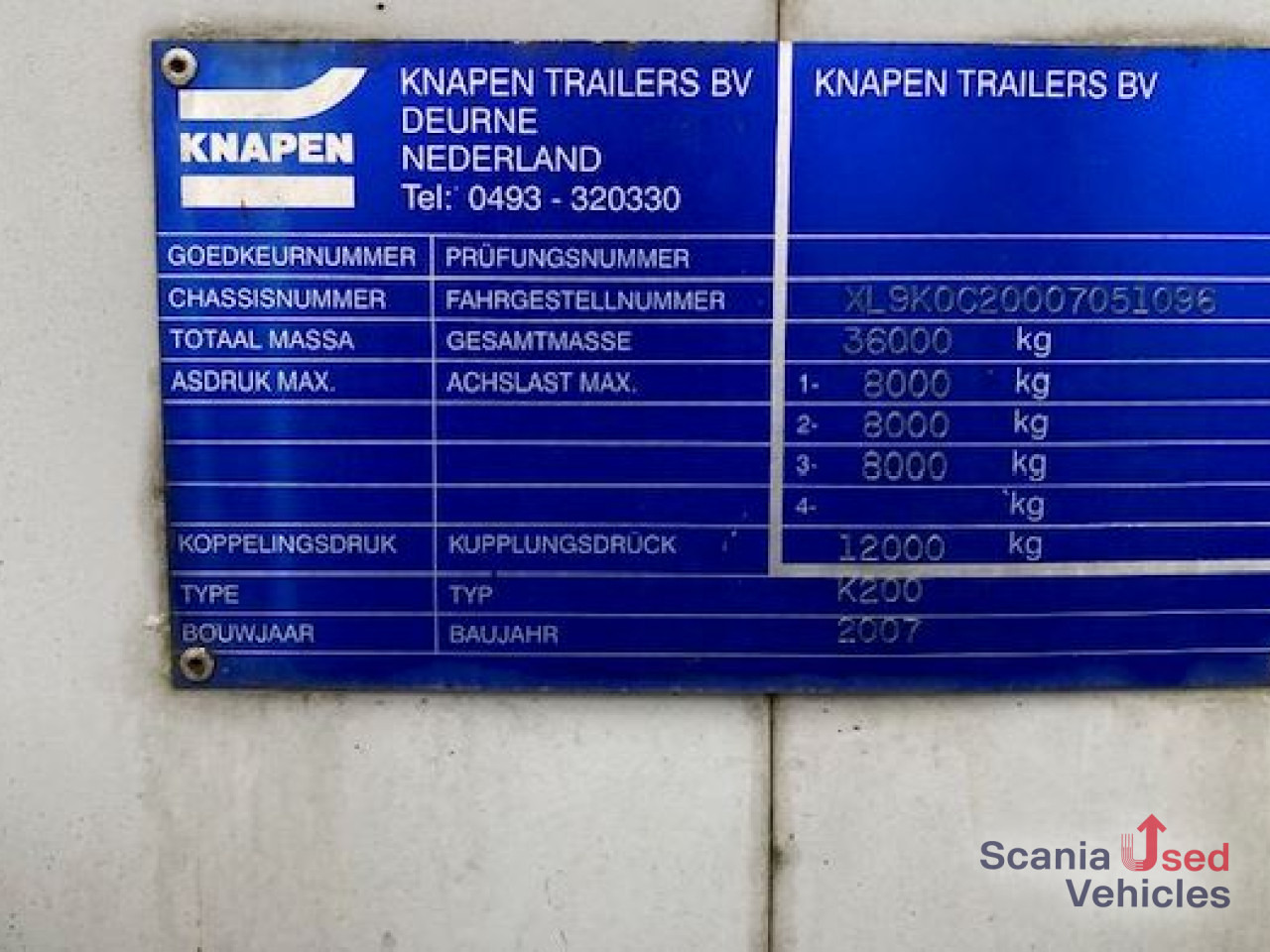 Walking floor semi-trailer KNAPEN K200 Walkingfloor: picture 10