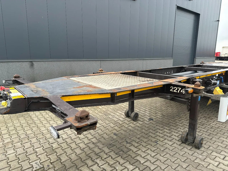 Container transporter/ Swap body semi-trailer Burg 20FT ADR (EX/II, EX/III, FL, AT), empty weight: 3.690kg, SAF INTRADISC, 2x liftaxle, ALCOA, NL-Chassis, APK/ADR: 05-2025: picture 8