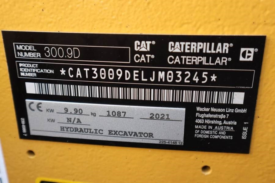 Mini excavator CAT 300.9D NEW, Valid inspection, *Guarantee! Hydr Qui: picture 6