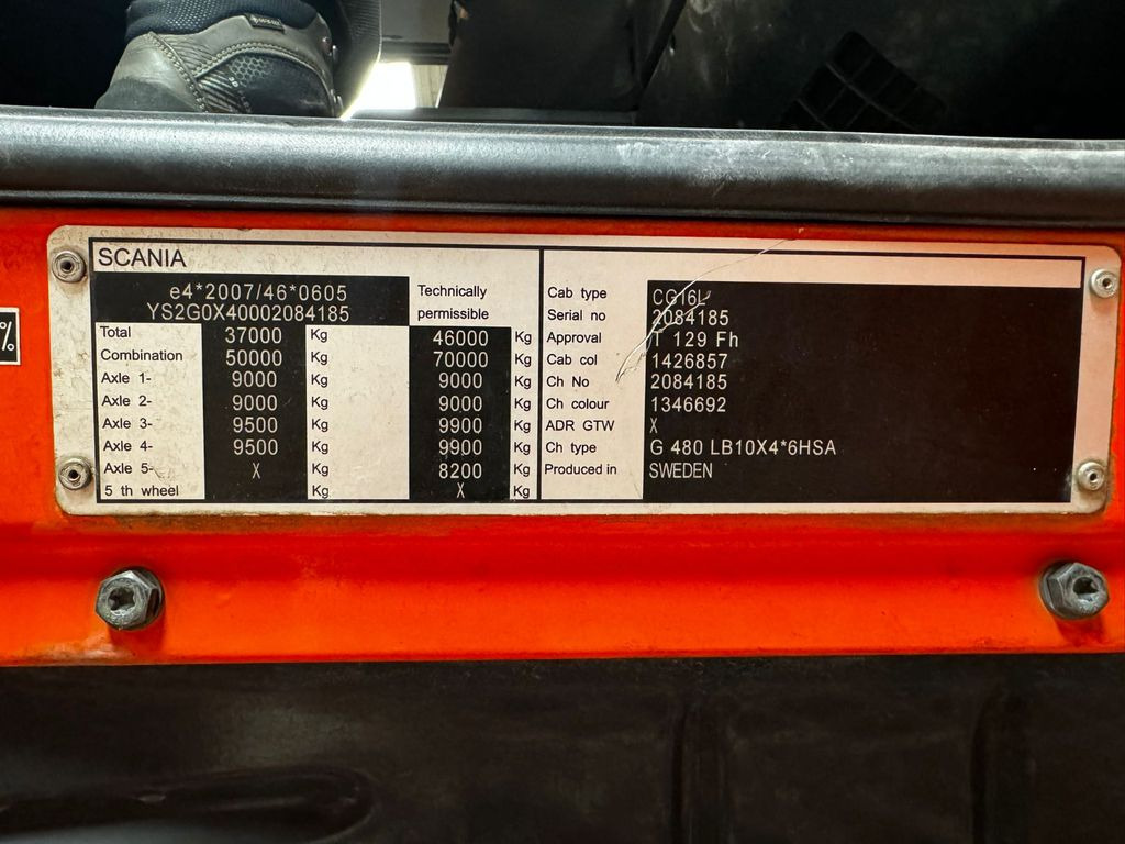 Leasing of Scania G480 LB 10x4 6HSA, Amphitec Vortex G2  Scania G480 LB 10x4 6HSA, Amphitec Vortex G2: picture 14