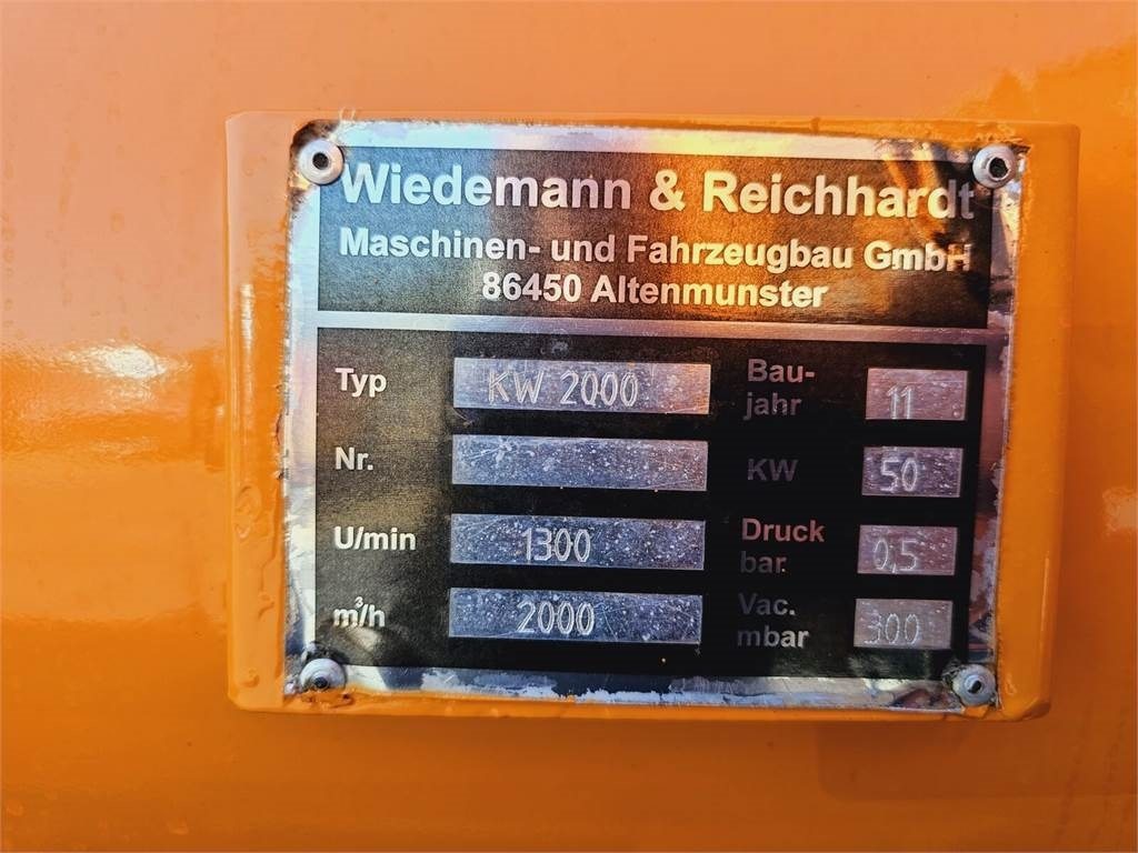 Vacuum truck MAN Wiedemann SUPER 2000 4x2 WUKO RECYKLING for collec: picture 13