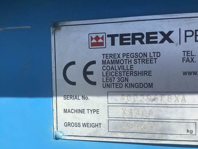 Leasing of  Terex Pegson XA400 Terex Pegson XA400: picture 6