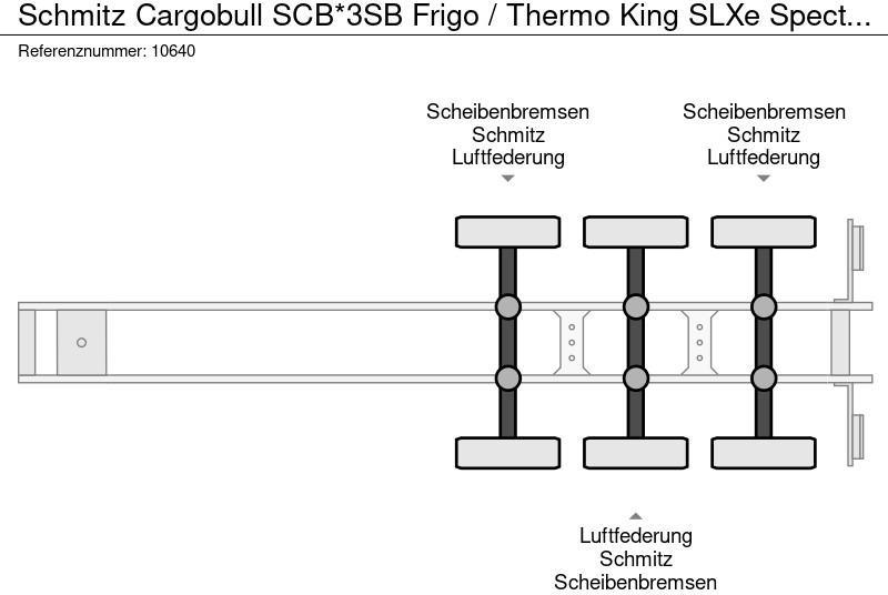 Refrigerator semi-trailer Schmitz Cargobull SCB*3SB Frigo / Thermo King SLXe Spectrum / Disc Brakes: picture 12