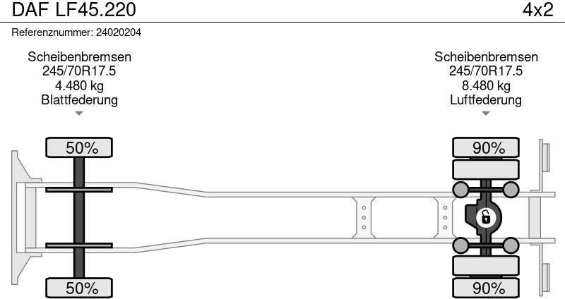 Refrigerator truck DAF LF45.220: picture 14