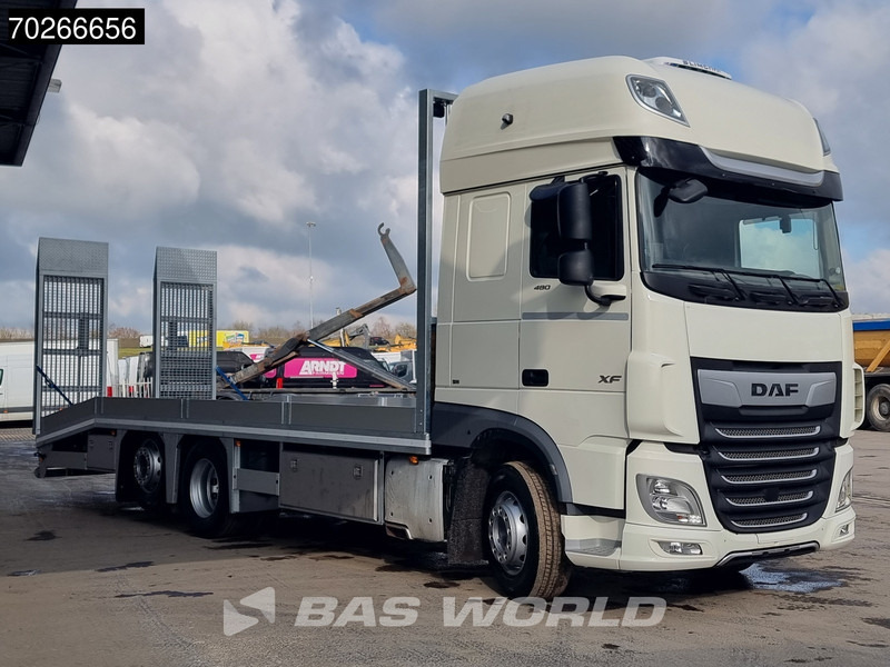 Autotransporter truck DAF XF 480 6X2 Machine Transporter Retarder Lift+steering Axle ACC Euro 6: picture 10