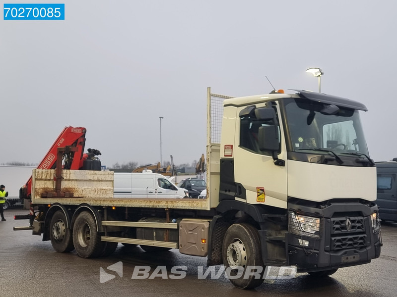 Dropside/ Flatbed truck, Crane truck Renault C 380 6X2 Fassi F155A.0.23 E-ACTIVE Remote Control Euro 6: picture 13