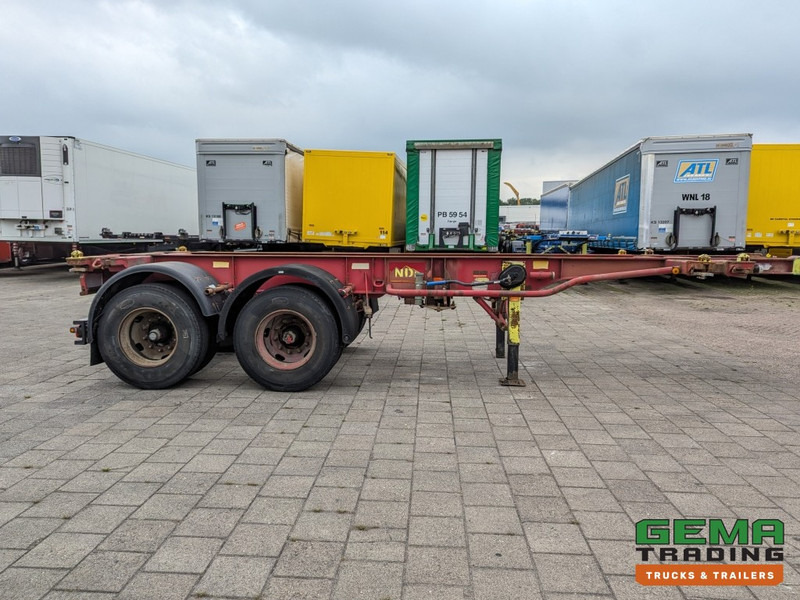 Container transporter/ Swap body semi-trailer Krone SZC 20FT 2-Assen ROR - STEEL Suspension - DOUBLE tires - DrumBrakes (O1916): picture 7