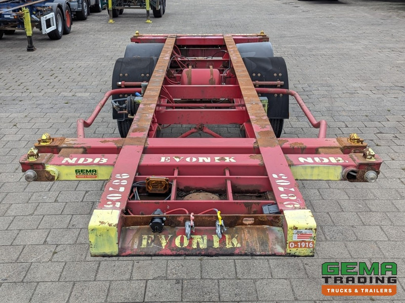 Container transporter/ Swap body semi-trailer Krone SZC 20FT 2-Assen ROR - STEEL Suspension - DOUBLE tires - DrumBrakes (O1916): picture 6