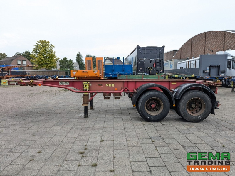 Container transporter/ Swap body semi-trailer Krone SZC 20FT 2-Assen ROR - STEEL Suspension - DOUBLE tires - DrumBrakes (O1916): picture 8