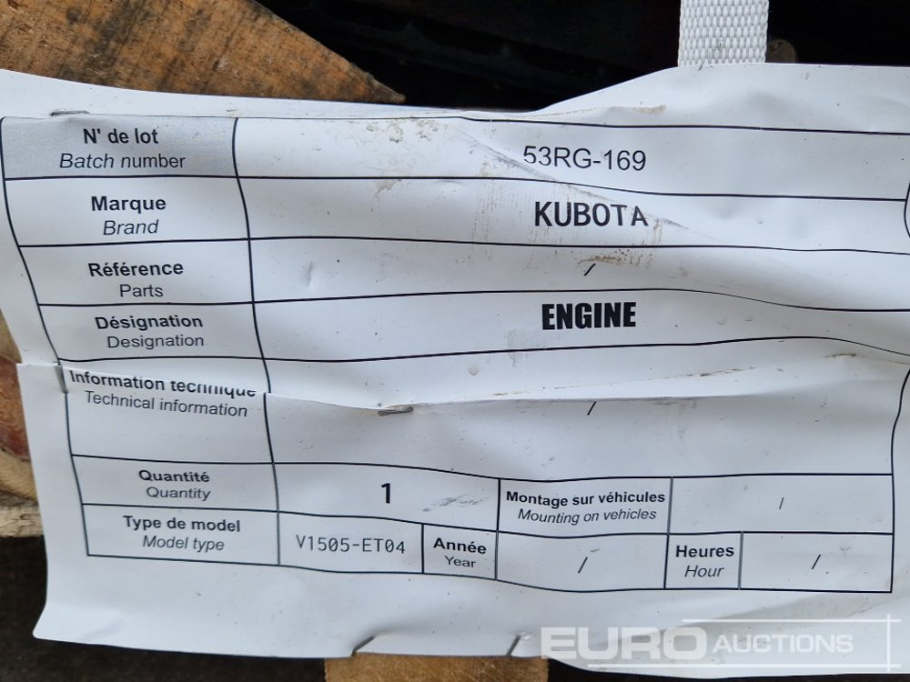 Engine Kubota V1505-ET4 4 Cylinder Diesel Engine: picture 10