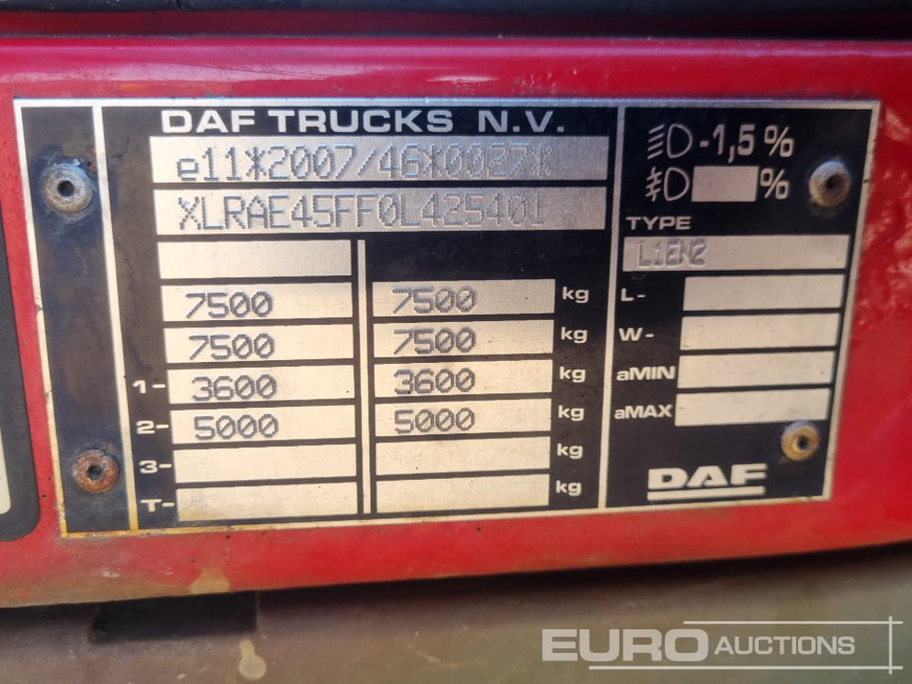 Box truck 2013 DAF LF45-140: picture 36