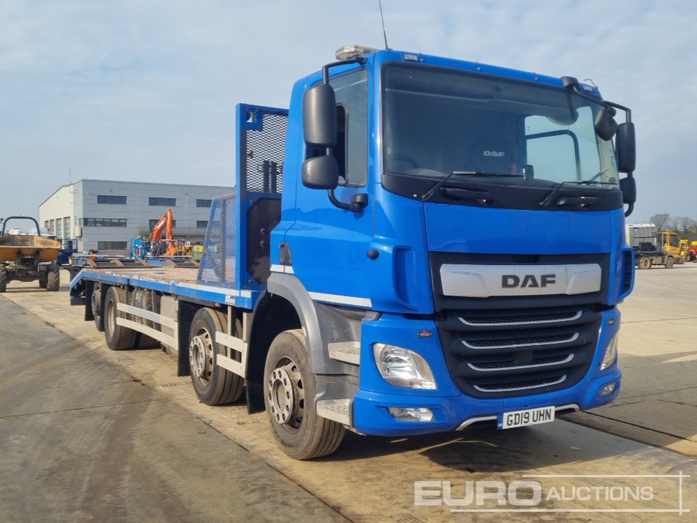 Dropside/ Flatbed truck for transportation of heavy machinery 2019 DAF CF 450: picture 7